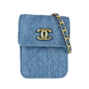 CHANEL Blue Shoulder Bag